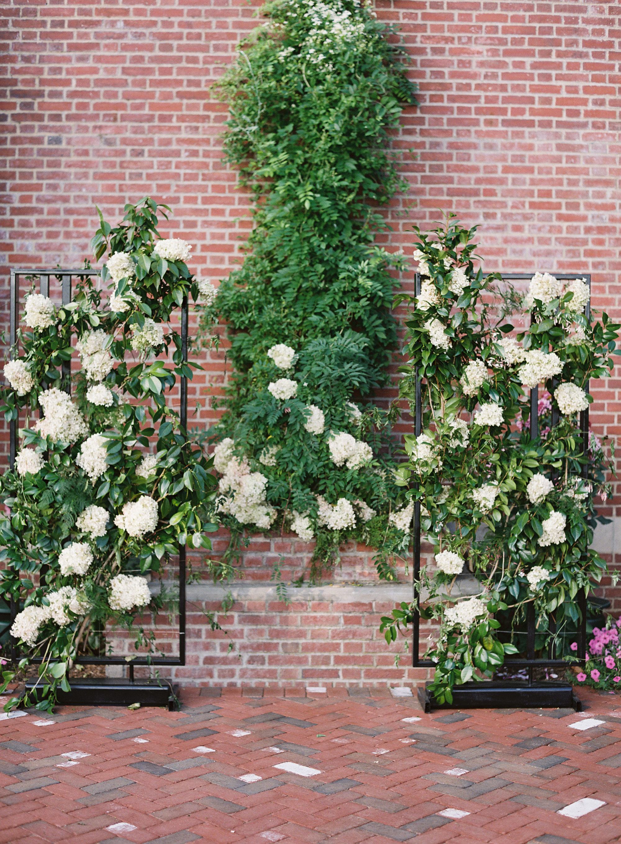 Ceremony decor at the Mansion at Natirar by NYC wedding Planner and David Beahm Experiences