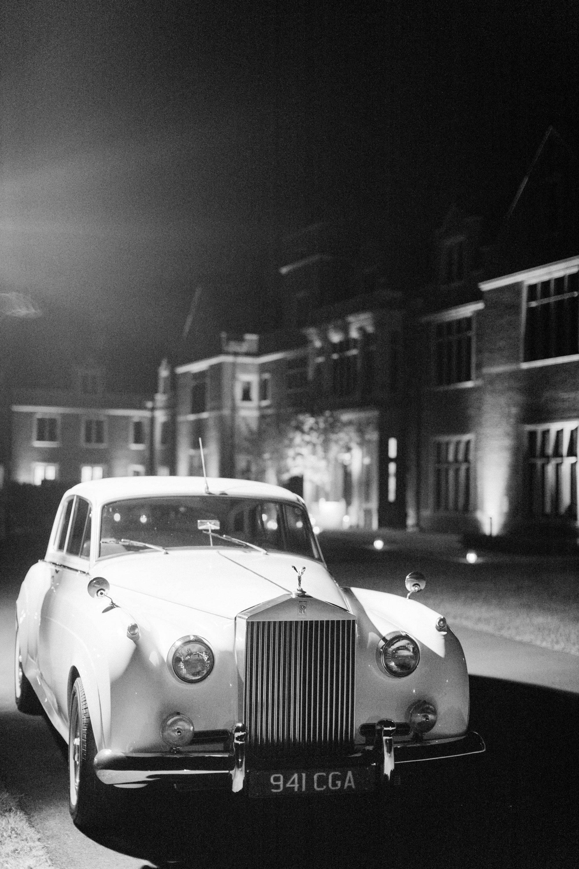 Vintage Rolls Royce Car for a Wedding at the Mansion at Natirar